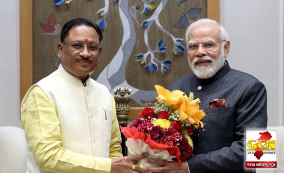  मुख्यमंत्री श्री विष्णु देव साय ने प्रधानमंत्री श्री नरेन्द्र मोदी से की सौजन्य मुलाकात