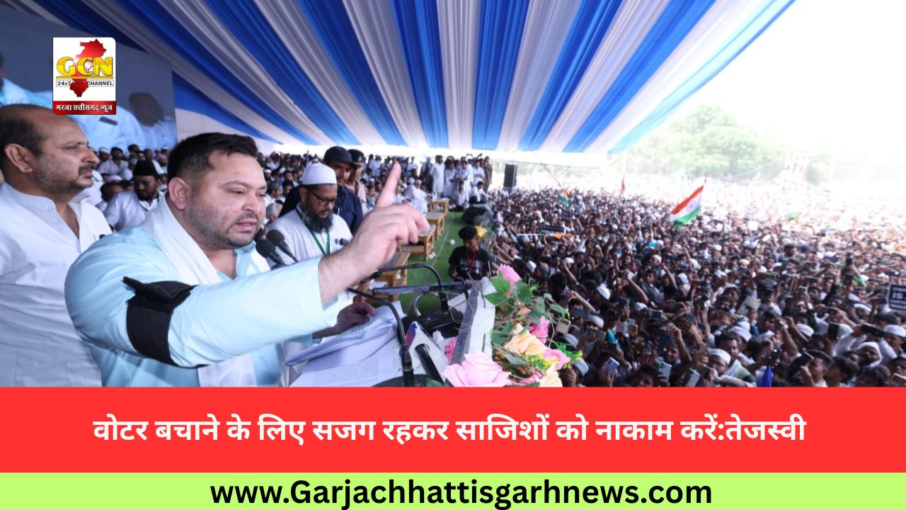 वोटर बचाने के लिए सजग रहकर साजिशों को नाकाम करें:तेजस्वी 