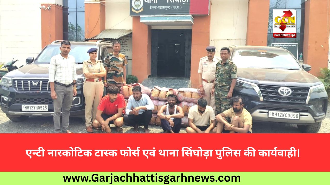 एन्टी नारकोटिक टास्क फोर्स एवं थाना सिंघोड़ा पुलिस की कार्यवाही।