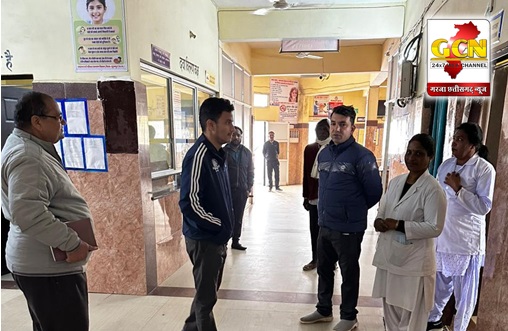 सामुदायिक स्वास्थ्य केंद्र विश्रामपुर का सूरजपुर एसडीएम द्वारा किया औचक निरीक्षण