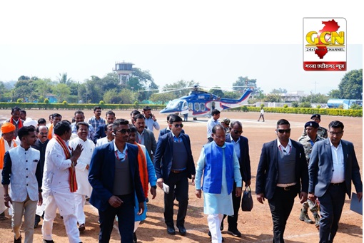 मुख्यमंत्री श्री विष्णु देव साय का नारायणपुर हेलीपैड में जनप्रतिनिधियों एवं अधिकारियों ने किया आत्मीय स्वागत...(video)