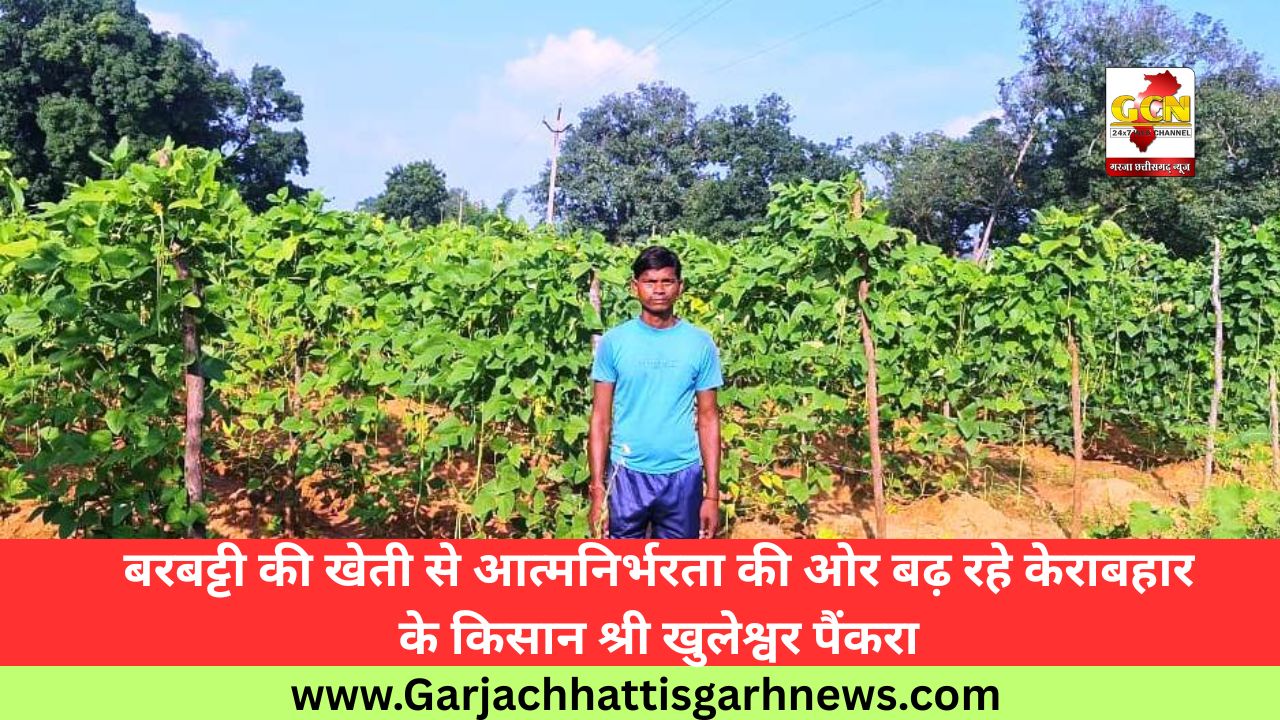बरबट्टी की खेती से आत्मनिर्भरता की ओर बढ़ रहे केराबहार के किसान श्री खुलेश्वर पैंकरा